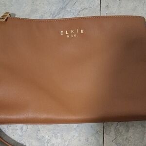 Tan Clutch Wristlet